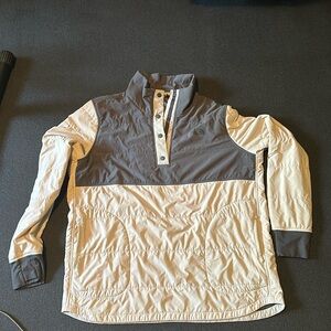 The North Face Gray and Cream Sweatshirt